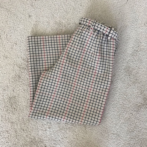 Maje cropped tweed plaid pants 34 - Picture 5 of 7